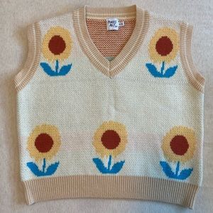 Flower Sweater Vest